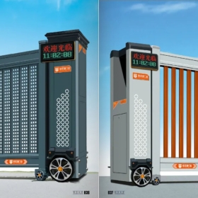 Cổng trượt xếp hợp kim nhôm 37/38