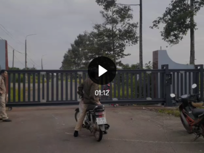 Cổng trượt cánh công trình thủy điện Trị An